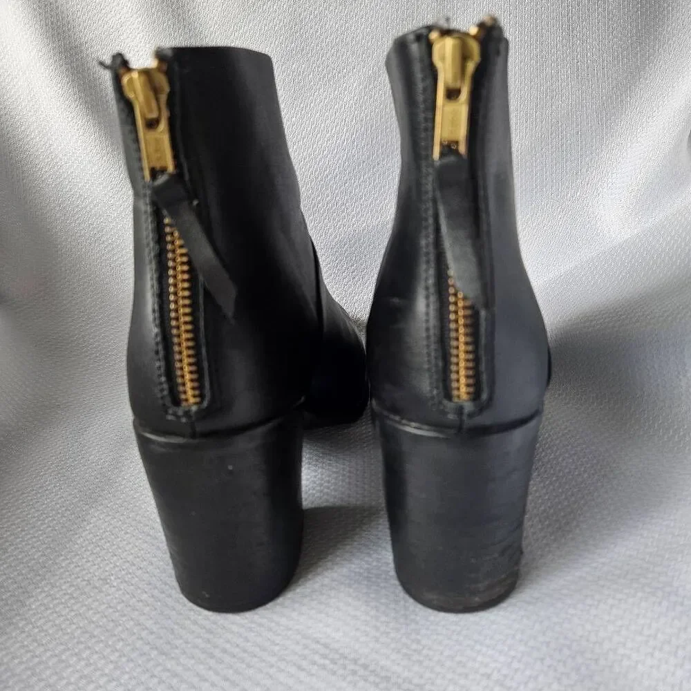 Nisolo Dari Commuter Boot Size 8 in Black Leather